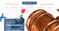 Desktop Screenshot of fronzutolaw.com