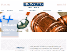 Tablet Screenshot of fronzutolaw.com